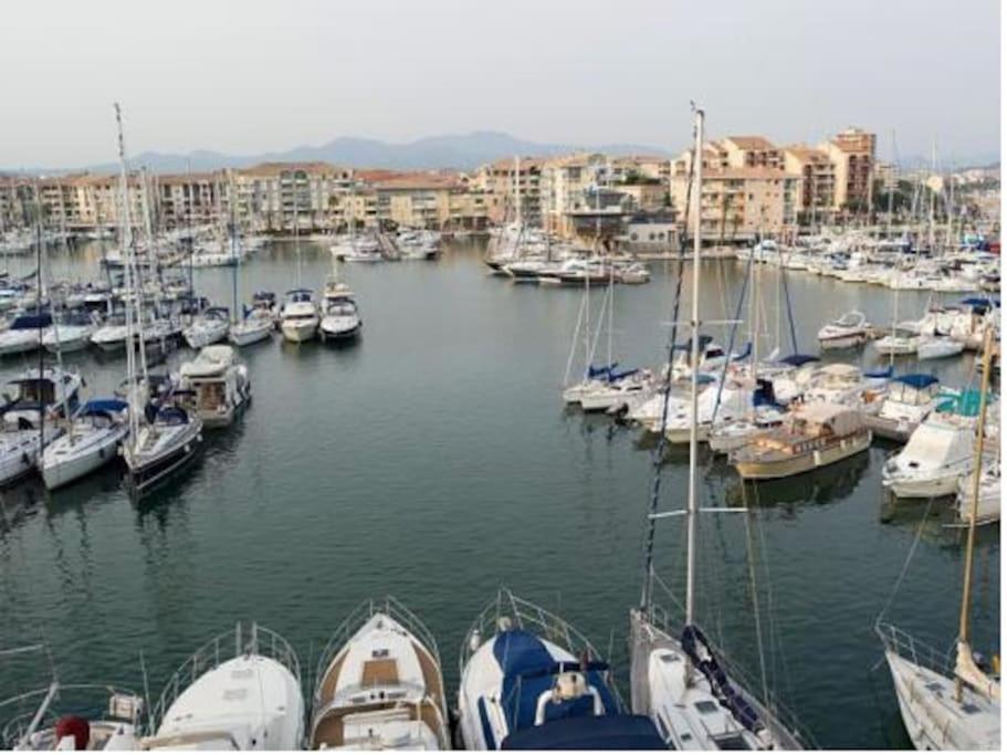 Port Frejus Cap Hermes Vue Mer Et Port Pieds Dans L'Eau Piscine Pkg Екстер'єр фото